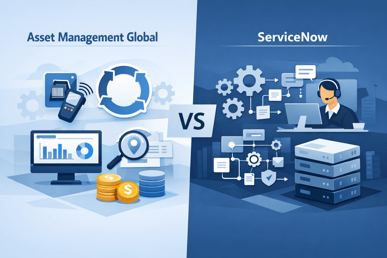 Asset Management Global vs ServiceNow