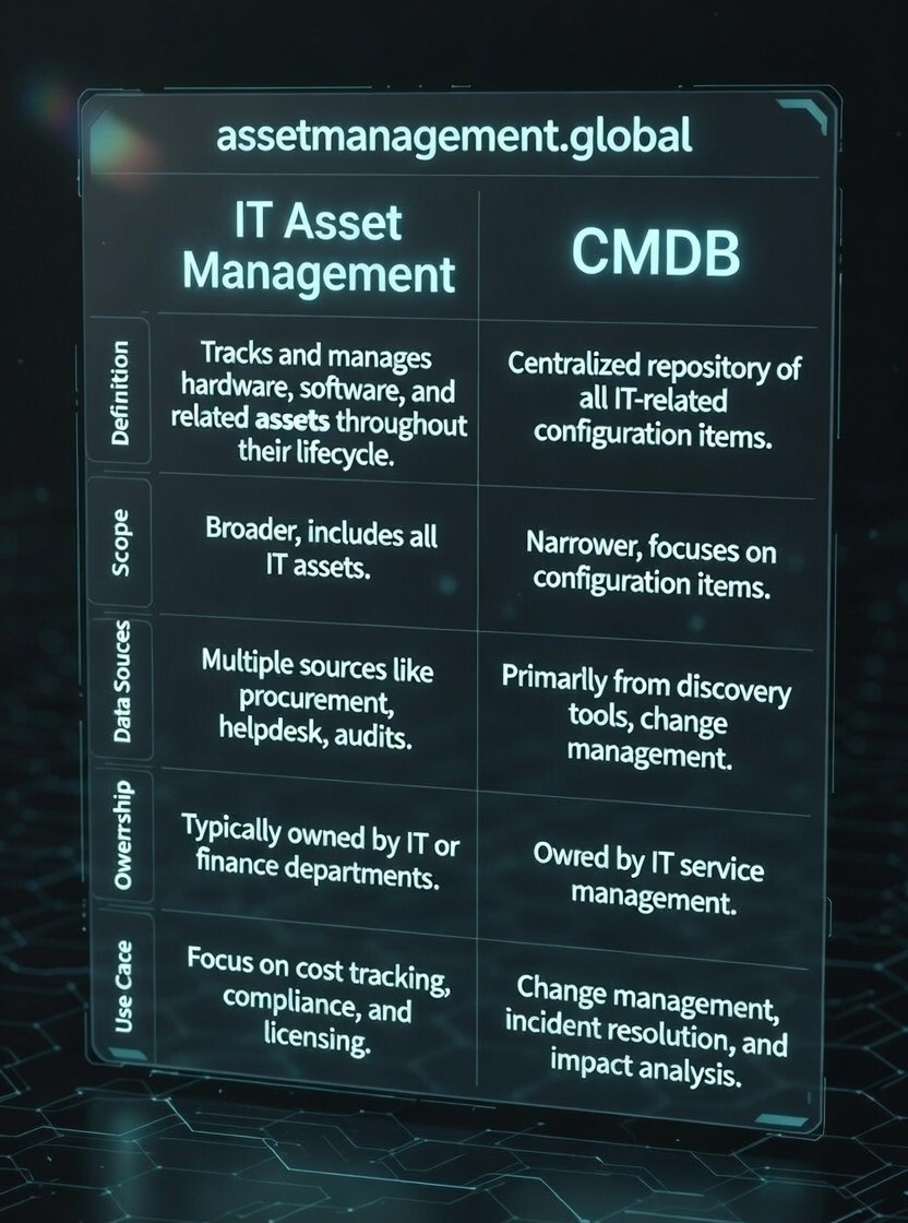 IT Asset Management vs CMDB